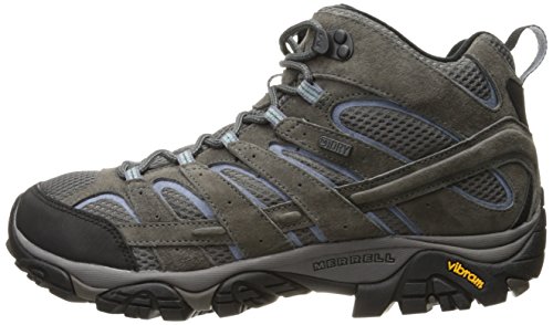 Merrell Women's Moab 2 Mid Waterproof Hiking Boot, Granite, 8 M US