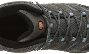 Merrell Women's Moab 2 Mid Waterproof Hiking Boot, Granite, 8 M US