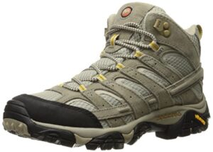 merrell women's moab 2 vent mid hiking boot, taupe, 8 w us
