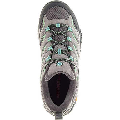 Merrell Women's Moab 2 Waterproof Hiking Shoe, Drizzle/Mint, 8.5 M US