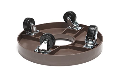 DeVault Enterprises DEV3015E 12 Inch Plant Dolly with Hole Espresso