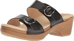 dansko women's sophie black sandal 8.5-9 m us