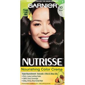 garnier nutrisse nourishing color creme black [10] 1 ea (pack of 5)