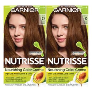 garnier nutrisse haircolor, 53 medium golden brown 1 ea (pack of 2)