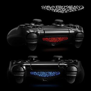 eXtremeRate 30 Pcs/Set Personized Controller Light Bar Decal for PS4 Remote Skins, Game Accessories Led Cover Sticker for PS4 Slim Pro Controller