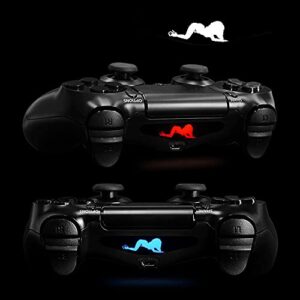 eXtremeRate 30 Pcs/Set Personized Controller Light Bar Decal for PS4 Remote Skins, Game Accessories Led Cover Sticker for PS4 Slim Pro Controller