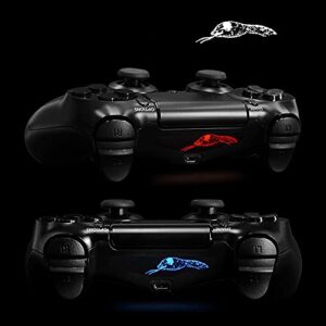 eXtremeRate 30 Pcs/Set Personized Controller Light Bar Decal for PS4 Remote Skins, Game Accessories Led Cover Sticker for PS4 Slim Pro Controller