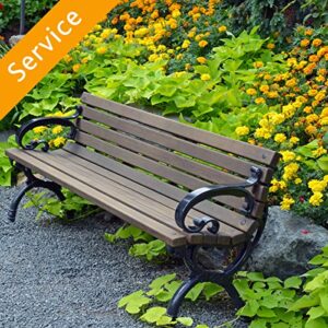 patio bench assembly