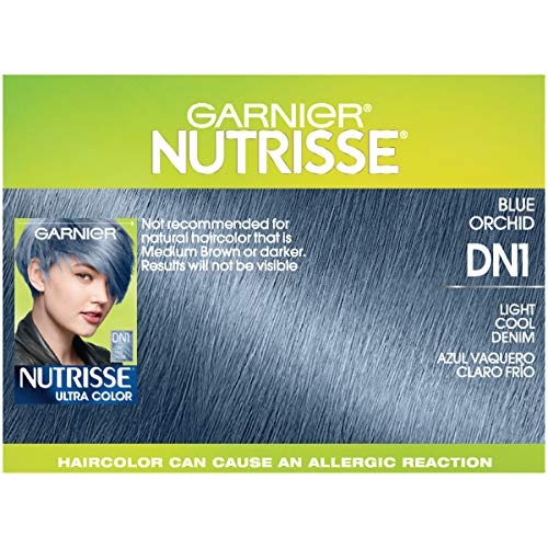 Garnier Nutrisse Ultra Color Nourishing Hair Color Creme, DN1 Light Cool Denim (Packaging May Vary), 1 Count