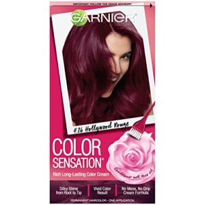 garnier hair color sensation rich longlasting color cream, 4.26 intense burgundy, 1 count
