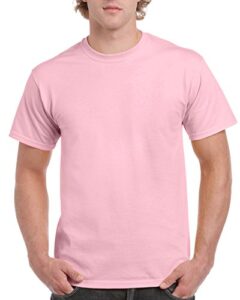 gildan men's g2000 ultra cotton adult t-shirt, light pink, x-large