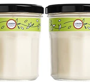 Mrs. Meyer's Soy Aromatherapy Candle, 35 Hour Burn Time, Made with Soy Wax and Essential Oils, Lemon Verbena, 7.2 oz- Pack of 2