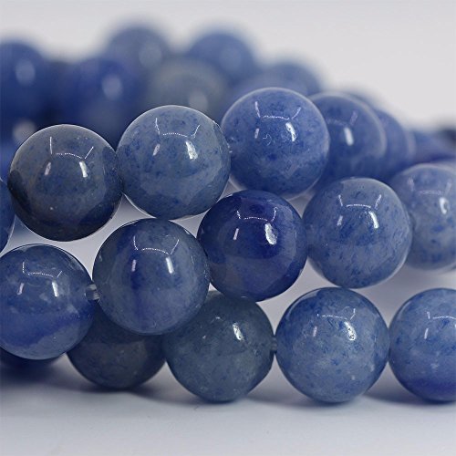 Natural Blue Aventurine Rock Crystal Gemstone 8mm Round Beads Stretch Bracelet 7 Inch Unisex