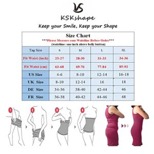 KSKshape Waist Trainer Shapewear For Weight loss Tummy Control Body Shaper Breathable Waist Cincher,Black,XL/XXL(Fits Waist 29-32inch)