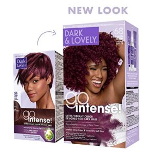 SoftSheen-Carson Dark and Lovely Ultra Vibrant Permanent Hair Color Go Intense Hair Dye for Dark Hair with Olive Oil for Shine and Softness, Passion Plum