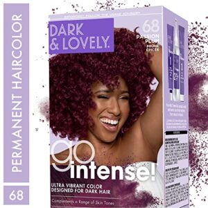 SoftSheen-Carson Dark and Lovely Ultra Vibrant Permanent Hair Color Go Intense Hair Dye for Dark Hair with Olive Oil for Shine and Softness, Passion Plum