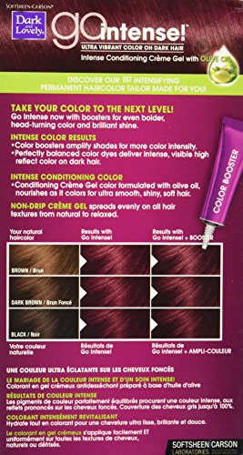 SoftSheen-Carson Dark and Lovely Ultra Vibrant Permanent Hair Color Go Intense Hair Dye for Dark Hair with Olive Oil for Shine and Softness, Passion Plum