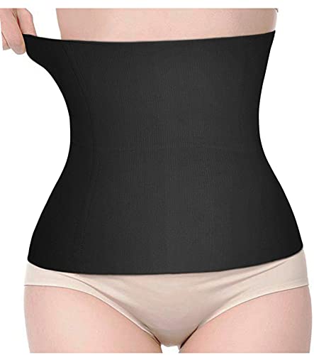 LODAY 2 in 1 Postpartum Recovery Belt,Body Wraps Works for Tighten Loose Skin(XL,Black)