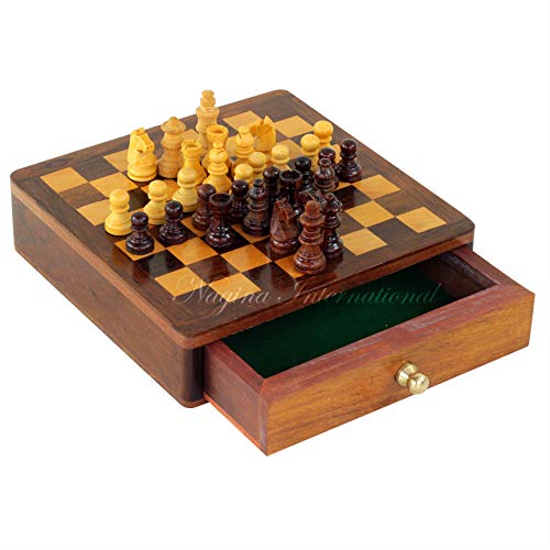 Chess Board with Drawer | Board Games | Nagina International