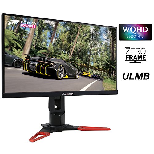 Acer Predator XB271HU Abmiprz 27-inch WQHD (2560x1440) NVIDIA G-SYNC Monitor (Display Port & HDMI Port, 144Hz),Black