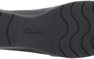 Clarks Women's Cheyn Madi Loafer, Black Tumbled Leather, 10 W US