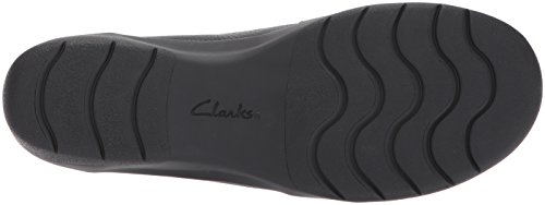 Clarks Women's Cheyn Madi Loafer, Black Tumbled Leather, 10 W US