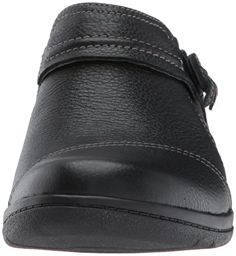 Clarks Women's Cheyn Madi Loafer, Black Tumbled Leather, 10 W US