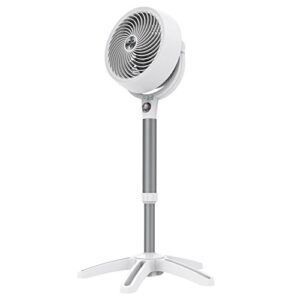 vornado 683dc energy smart medium pedestal air circulator fan with variable speed control,white