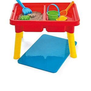 Toddler Sensory Kids Table with Lid | Sensory Bin | Kidoozie | Mega Block Compatible Lid | Indoor Outdoor Use , Red, G02521 17 x 12.5 x 11 inches