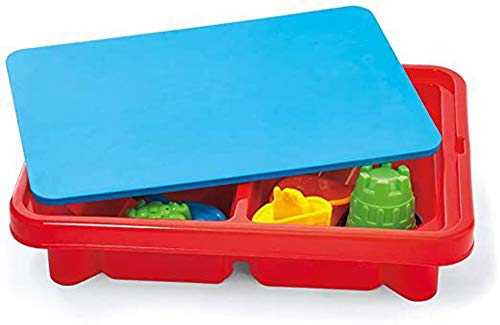 Toddler Sensory Kids Table with Lid | Sensory Bin | Kidoozie | Mega Block Compatible Lid | Indoor Outdoor Use , Red, G02521 17 x 12.5 x 11 inches