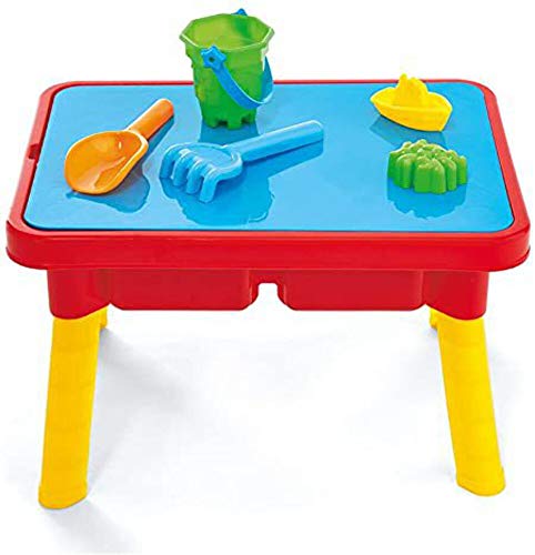 Toddler Sensory Kids Table with Lid | Sensory Bin | Kidoozie | Mega Block Compatible Lid | Indoor Outdoor Use , Red, G02521 17 x 12.5 x 11 inches