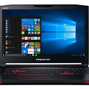 Acer Predator 17 Gaming Laptop, Core i7, GeForce GTX 1070, 17.3" Full HD G-SYNC, 16GB DDR4, 256GB SSD, 1TB HDD, G9-793-79V5