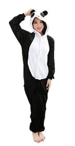 très chic mailanda panda cosplay pajamas adult unisex onesies animal sleepwear halloween costume