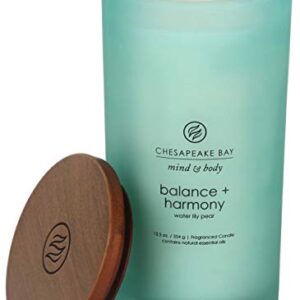 Chesapeake Bay Candle PT31921 Scented Candle, Balance + Harmony (Water Lily Pear), Large, Home Décor