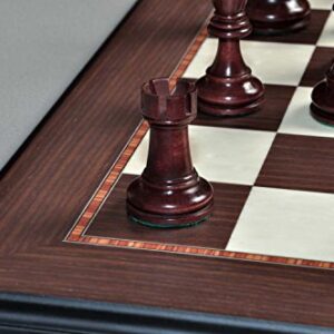 The House of Staunton The Reykjavik II Series Chess Set, Box & Board Combination - Purpleheart Gilded