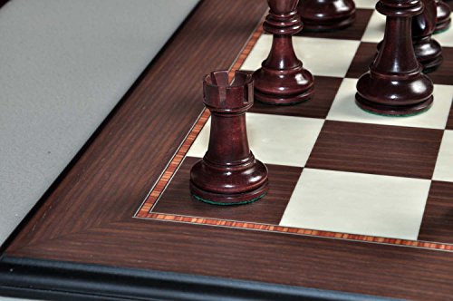 The House of Staunton The Reykjavik II Series Chess Set, Box & Board Combination - Purpleheart Gilded