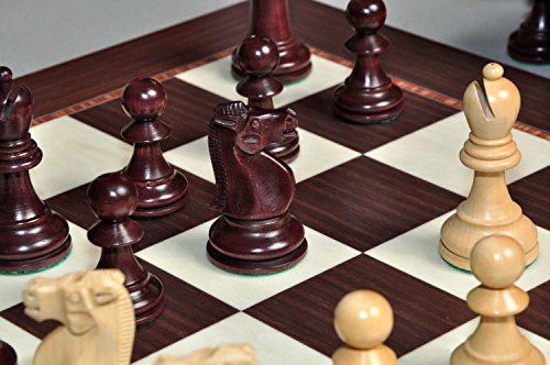 The House of Staunton The Reykjavik II Series Chess Set, Box & Board Combination - Purpleheart Gilded