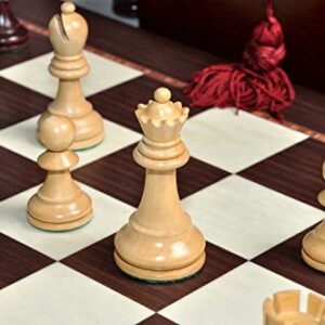 The House of Staunton The Reykjavik II Series Chess Set, Box & Board Combination - Purpleheart Gilded