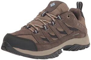 columbia womens crestwood waterproof hiking shoe, brown, 8 us