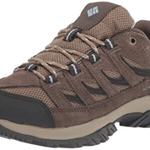 Columbia Womens Crestwood Waterproof Hiking Shoe, Brown, 8 US