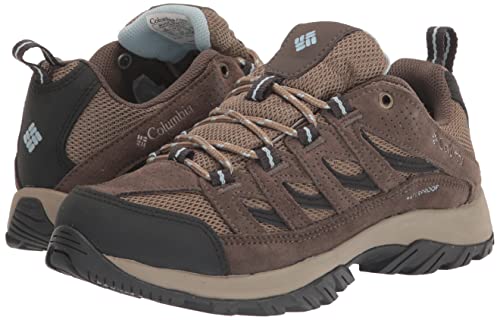 Columbia Womens Crestwood Waterproof Hiking Shoe, Brown, 8 US