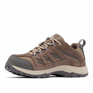 Columbia Womens Crestwood Waterproof Hiking Shoe, Brown, 8 US