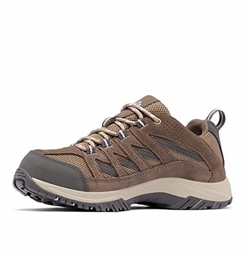 Columbia Womens Crestwood Waterproof Hiking Shoe, Brown, 8 US