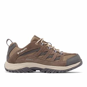 Columbia Womens Crestwood Waterproof Hiking Shoe, Brown, 8 US