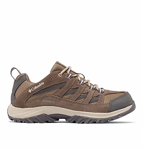 Columbia Womens Crestwood Waterproof Hiking Shoe, Brown, 8 US