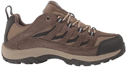 Columbia Womens Crestwood Waterproof Hiking Shoe, Brown, 8 US