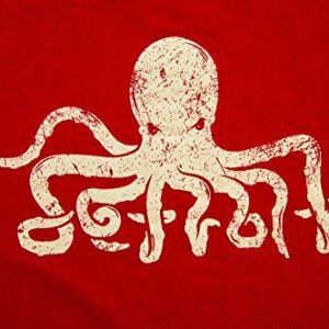 CreateMyTee | Detroit Octopus | Hockey Fan Mens/Womens Short Sleeve T-Shirt (Medium) Red