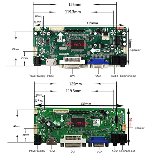 HD-MI VGA DVI Audio LVDs Controller Board 30 pin for 17" 19" 1280x1024 M170EG01 M170EN01 M170EN06 M170ETN01 1 LCD Gaming Screen Panel