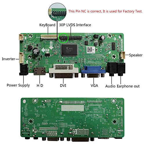 HD-MI VGA DVI Audio LVDs Controller Board 30 pin for 17" 19" 1280x1024 M170EG01 M170EN01 M170EN06 M170ETN01 1 LCD Gaming Screen Panel