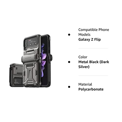 VRS DESIGN Terra Guard Phone Case for Galaxy Z Flip 3, Semi-Auto Hinge Protective Case Compatible with Galaxy Z Flip 3 5G (2021)